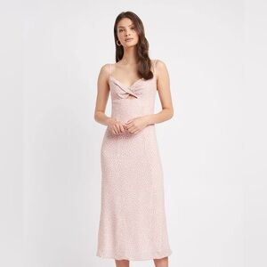 KOOKAI Karlie Midi Twist Dress Rose Pink